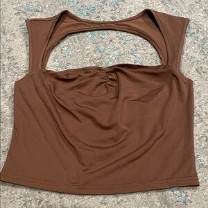 Brown  Women's Top